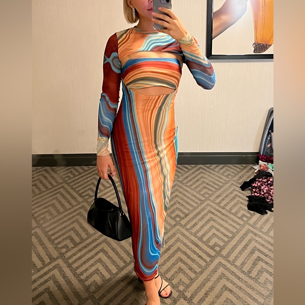 AFRM cut out dress